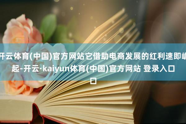 开云体育(中国)官方网站它借助电商发展的红利速即崛起-开云·kaiyun体育(中国)官方网站 登录入口